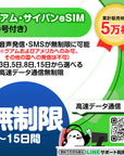 グアムeSIMの番号付きプラン画像_eSIM-san