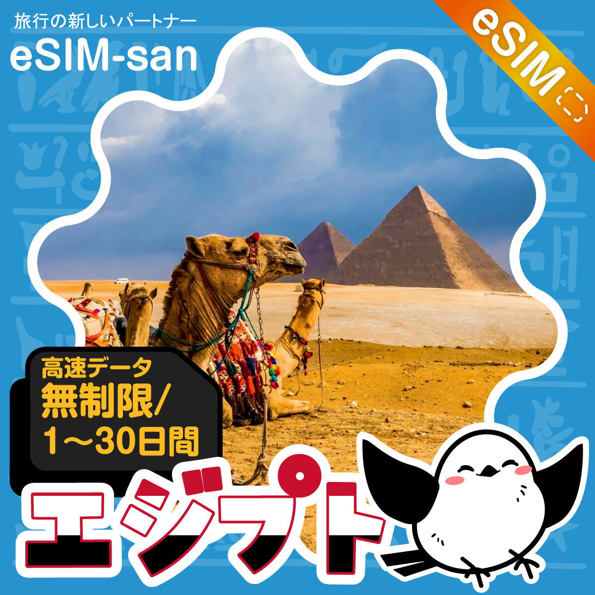 エジプトeSIMの無制限プラン画像_eSIM-san