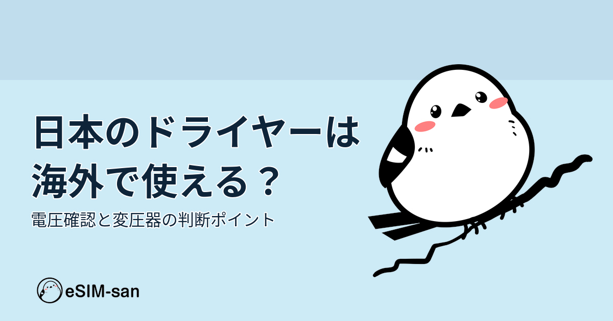 海外でドライヤーを使う際の電圧確認と変圧器の選び方ガイド