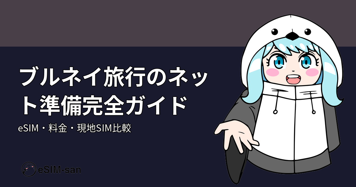 ブルネイ旅行向けeSIM設定ガイド。まどかちゃんが現地ネット環境を紹介