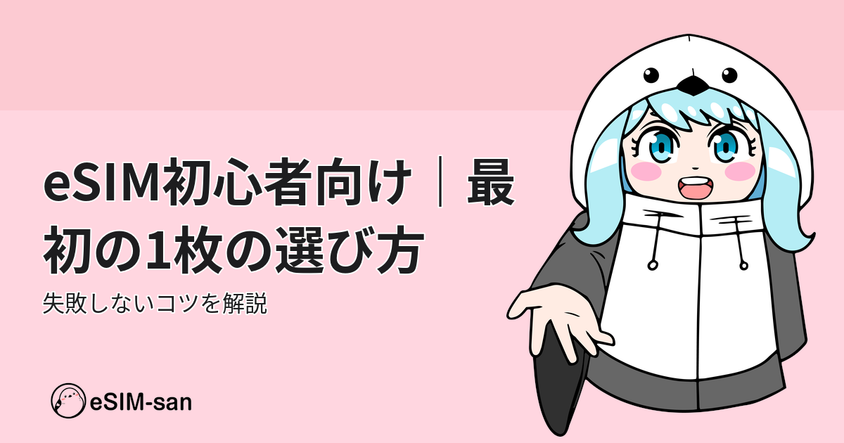 eSIM初心者向け選び方ガイド。まどかちゃんが最初の1枚選びをサポート