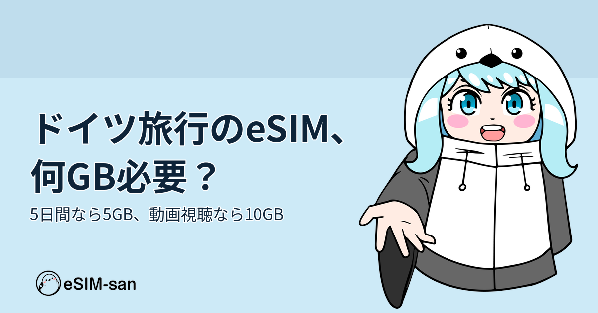 ドイツ旅行でのeSIM容量選びを紹介するアイキャッチ画像