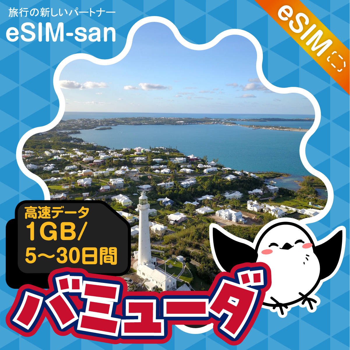 バミューダeSIMの1GB/dayプラン画像_eSIM-san