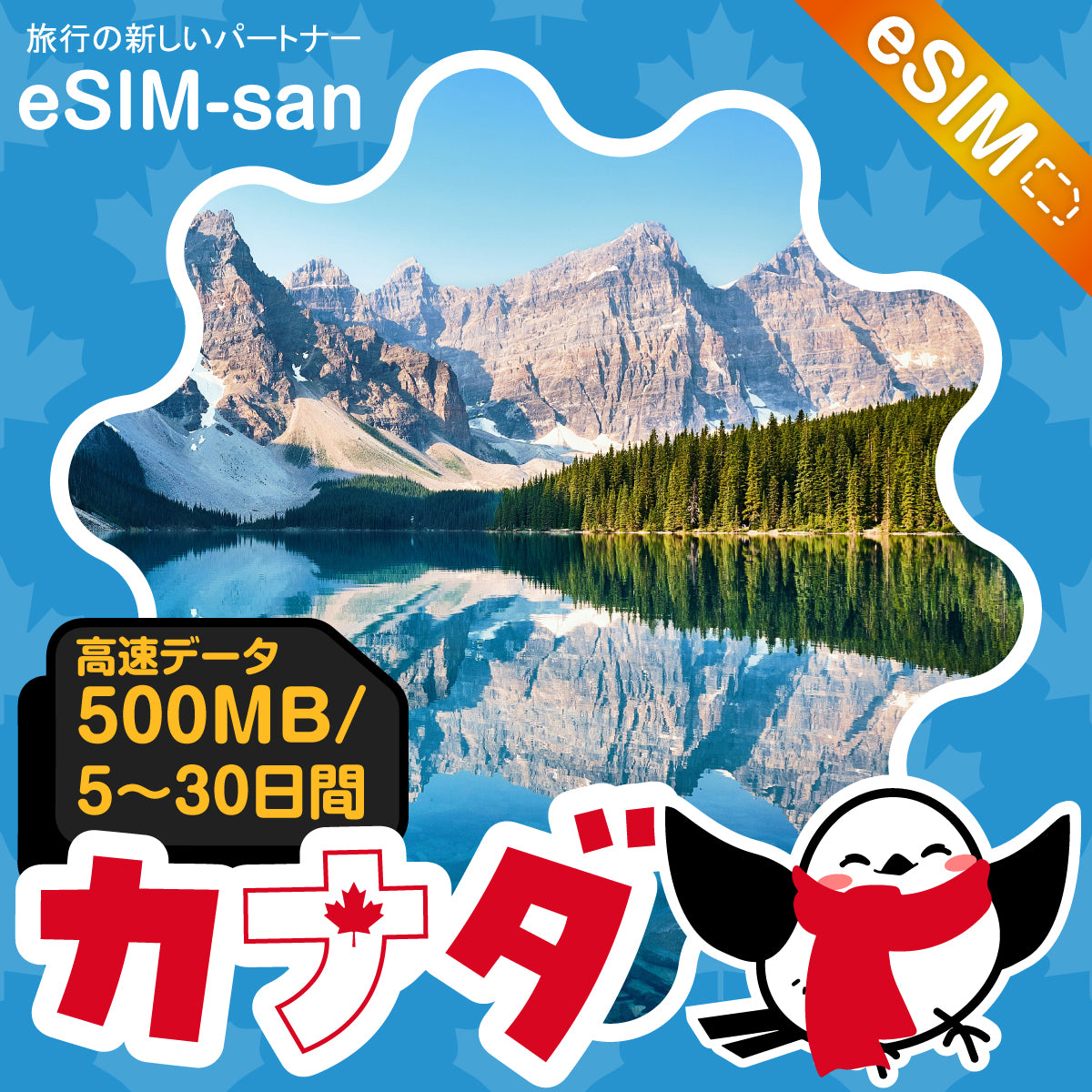 カナダeSIMの500MB/dayプラン画像_eSIM-san