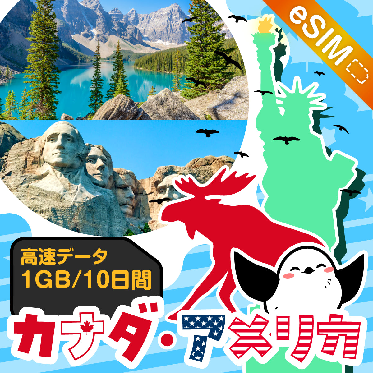 カナダeSIMの1GB/10日間プラン画像_eSIM-san