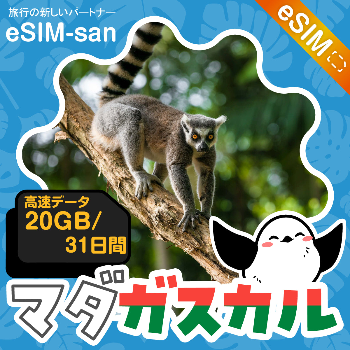 マダガスカルeSIMの20GBプラン画像_eSIM-san