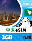 中東5か国周遊プランeSIMの3GB/7日間プラン画像_eSIM-san