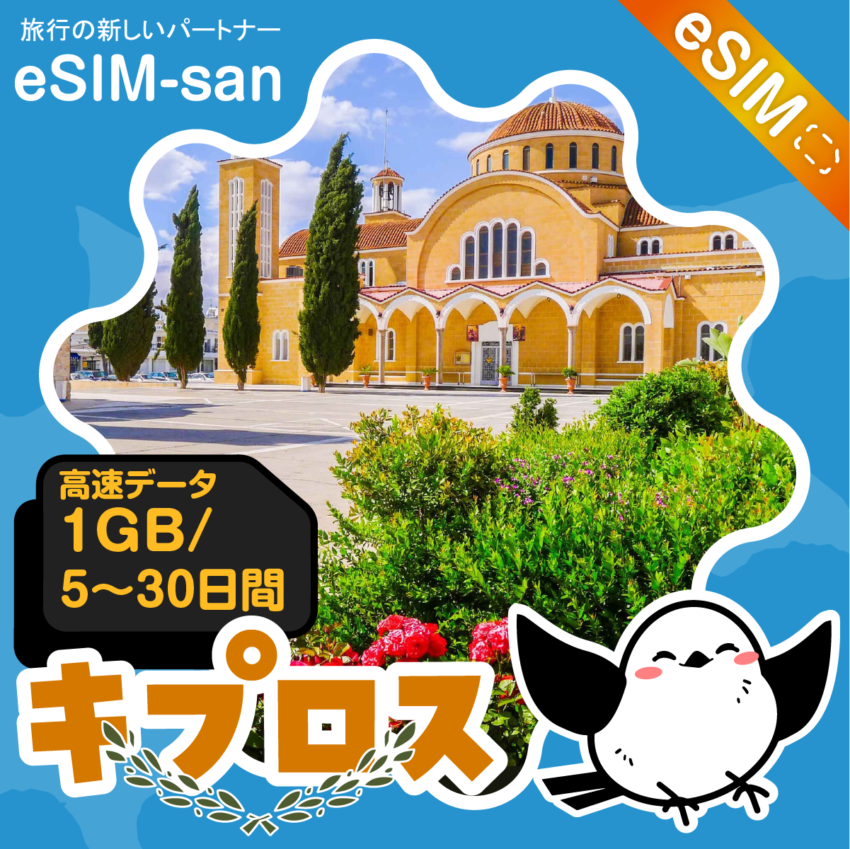 キプロスeSIMの1GB/dayプラン画像_eSIM-san