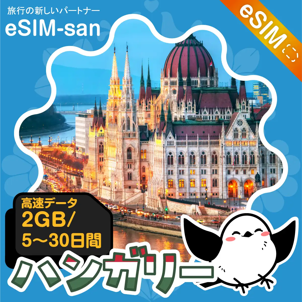 ハンガリーeSIMの2GB/dayプラン画像_eSIM-san