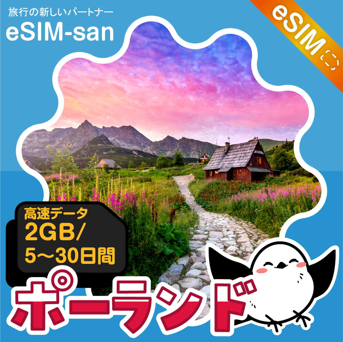 ポーランドeSIMの2GB/dayプラン画像_eSIM-san