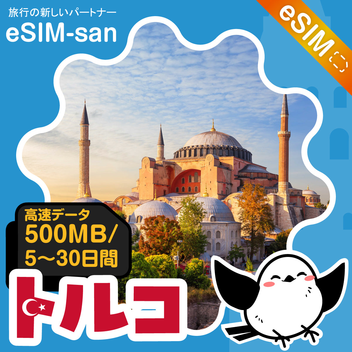 トルコeSIMの500MB/dayプラン画像_eSIM-san