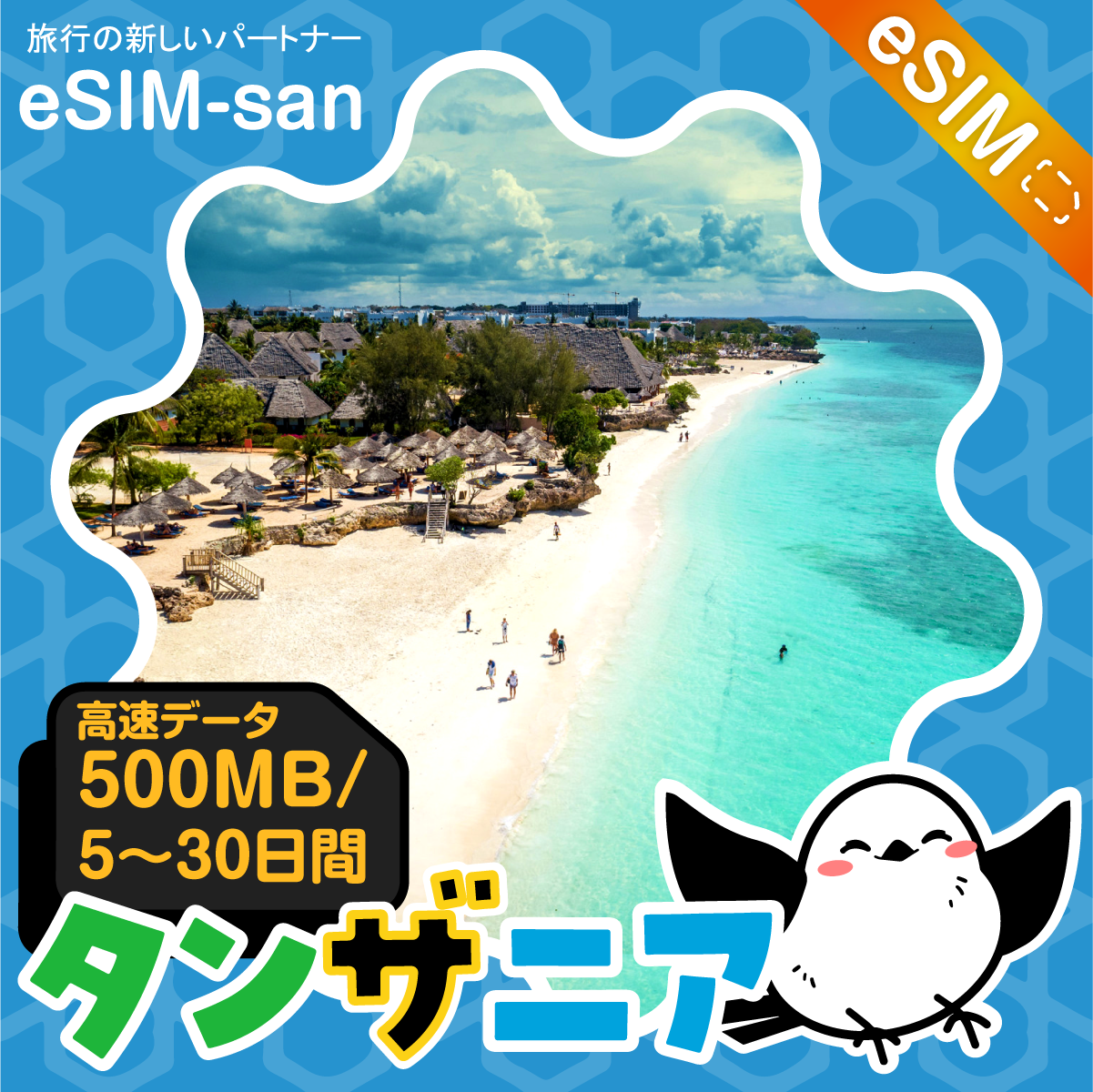 タンザニアeSIMの500MB/dayプラン画像_eSIM-san